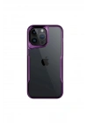 Mey İthalat®  iPhone 16 Pro Kılıf Boyi Silikon Kapak - Derin Mor