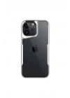 Mey İthalat®  iPhone 16 Pro Kılıf Boyi Silikon Kapak - Gümüş