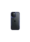 Mey İthalat®  iPhone 16 Pro Kılıf Boyi Silikon Kapak - Lacivert