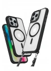 Mey İthalat®  iPhone 16 Pro Kılıf Enka Magsafe Silikon Kılıf - Siyah