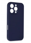 Mey İthalat®  iPhone 16 Pro Kılıf First Silikon - Lacivert