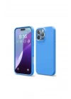 Mey İthalat®   iPhone 16 Pro Kılıf First Silikon - Mavi