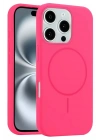 Mey İthalat®   iPhone 16 Pro Kılıf Jully Magsafe Kapak - Pembe