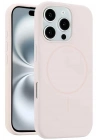 Mey İthalat®   iPhone 16 Pro Kılıf Jully Magsafe Kapak - Pudra