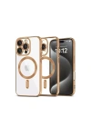 Mey İthalat®  iPhone 16 Pro Kılıf Kross Magneticsafe Kapak - Çöl Titanyum