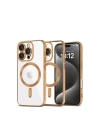 Mey İthalat®  iPhone 16 Pro Kılıf Kross Magneticsafe Kapak - Çöl Titanyum