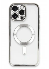 Mey İthalat®  iPhone 16 Pro Kılıf Kross Magneticsafe Kapak - Gümüş