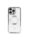 Mey İthalat®  iPhone 16 Pro Kılıf Kross Magneticsafe Kapak - Gümüş