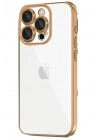 Mey İthalat®  iPhone 16 Pro Kılıf  Lensli Silikon - Desert