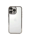 Mey İthalat®  iPhone 16 Pro Kılıf  Lensli Silikon - Titanyum Gri