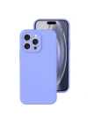 Mey İthalat®   iPhone 16 Pro Kılıf Nano içi Kadife Silikon - Lila