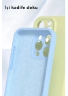 Mey İthalat®  iPhone 16 Pro Kılıf Nano içi Kadife Silikon - Mavi