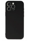 Mey İthalat®  iPhone 16 Pro Kılıf Nano içi Kadife Silikon - Siyah