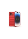 Mey İthalat®  iPhone 16 Pro Kılıf Optimum Silikon - Kırmızı