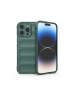 Mey İthalat®  iPhone 16 Pro Kılıf Optimum Silikon - Koyu Yeşil
