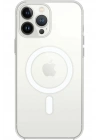 Mey İthalat®  iPhone 16 Pro Kılıf Pc Real Magsafe Kapak - Şeffaf