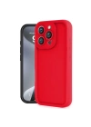 Mey İthalat®  iPhone 16 Pro Kılıf Viera Silikon - Kırmızı