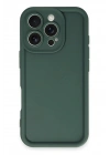 Mey İthalat®  iPhone 16 Pro Kılıf Viera Silikon - Koyu Yeşil