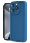 Mey İthalat®  iPhone 16 Pro Kılıf Viera Silikon - Mavi