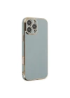 Mey İthalat®  iPhone 16 Pro Kılıf Volet Silikon - Açık Yeşil