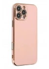 Mey İthalat®  iPhone 16 Pro Kılıf Volet Silikon - Pembe