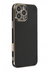 Mey İthalat®  iPhone 16 Pro Kılıf Volet Silikon - Siyah