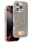 Mey İthalat®   iPhone 16 Pro Max Bright Simli Kapak - Çöl Titanyum