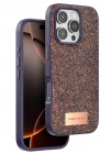 Mey İthalat®  iPhone 16 Pro Max Bright Simli Kapak - Derin Mor