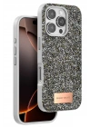 Mey İthalat®   iPhone 16 Pro Max Bright Simli Kapak - Gümüş