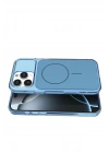 Mey İthalat®   iPhone 16 Pro Max Bruma Magsafe Kapak - Mavi