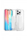 Mey İthalat®  iPhone 16 Pro Max Kılıf Alfa Magsafe Standlı Kapak - Şeffaf