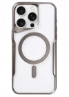 Mey İthalat®  iPhone 16 Pro Max Kılıf Boyi Magsafe Silikon Kapak - Titan Gri