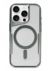 Mey İthalat®  iPhone 16 Pro Max Kılıf Boyi Magsafe Silikon Kapak - Yeşil