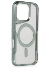 Mey İthalat®  iPhone 16 Pro Max Kılıf Boyi Magsafe Silikon Kapak - Yeşil