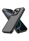 Mey İthalat®  iPhone 16 Pro Max Kılıf Elegant Kapak - Siyah