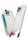 Mey İthalat®  iPhone 16 Pro Max Kılıf Enka Magsafe Silikon Kılıf - Şeffaf