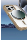 Mey İthalat®  iPhone 16 Pro Max Kılıf Enka Magsafe Silikon Kılıf - Şeffaf