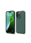 Mey İthalat®  iPhone 16 Pro Max Kılıf First Silikon - Koyu Yeşil