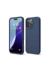 Mey İthalat®  iPhone 16 Pro Max Kılıf First Silikon - Lacivert