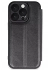 Mey İthalat®   iPhone 16 Pro Max Kılıf Flip Cover - Siyah
