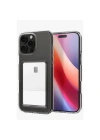 Mey İthalat®  iPhone 16 Pro Max Kılıf Kart Şeffaf Silikon - Şeffaf