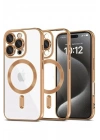 Mey İthalat®  iPhone 16 Pro Max Kılıf Kross Magneticsafe Kapak - Çöl Titanyum