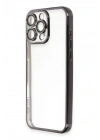 Mey İthalat®  iPhone 16 Pro Max Kılıf  Lensli Silikon - Siyah