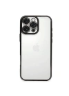 Mey İthalat®  iPhone 16 Pro Max Kılıf  Lensli Silikon - Siyah