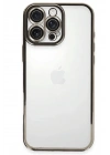 Mey İthalat®  iPhone 16 Pro Max Kılıf  Lensli Silikon - Titanyum Gri