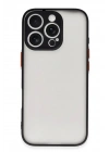 Mey İthalat®  iPhone 16 Pro Max Kılıf Montreal Silikon Kapak - Siyah