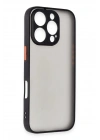 Mey İthalat®  iPhone 16 Pro Max Kılıf Montreal Silikon Kapak - Siyah