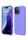 Mey İthalat®   iPhone 16 Pro Max Kılıf Nano içi Kadife Silikon - Lila