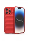 Mey İthalat®  iPhone 16 Pro Max Kılıf Optimum Silikon - Kırmızı