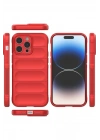 Mey İthalat®  iPhone 16 Pro Max Kılıf Optimum Silikon - Kırmızı